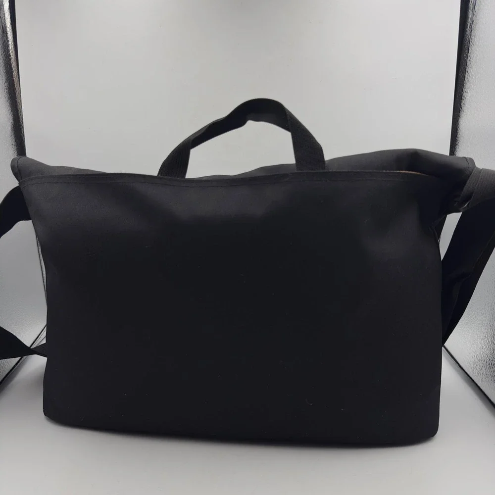 Timberland Messenger Bag Black Crossbody Y2K OS Laptop Commuter Travel Rugged